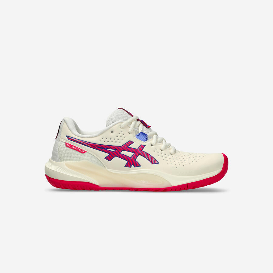 ASICS Женские теннисные кроссовки для многокортового тенниса Gel Challenger 15, натуральный/розовый — фото 4