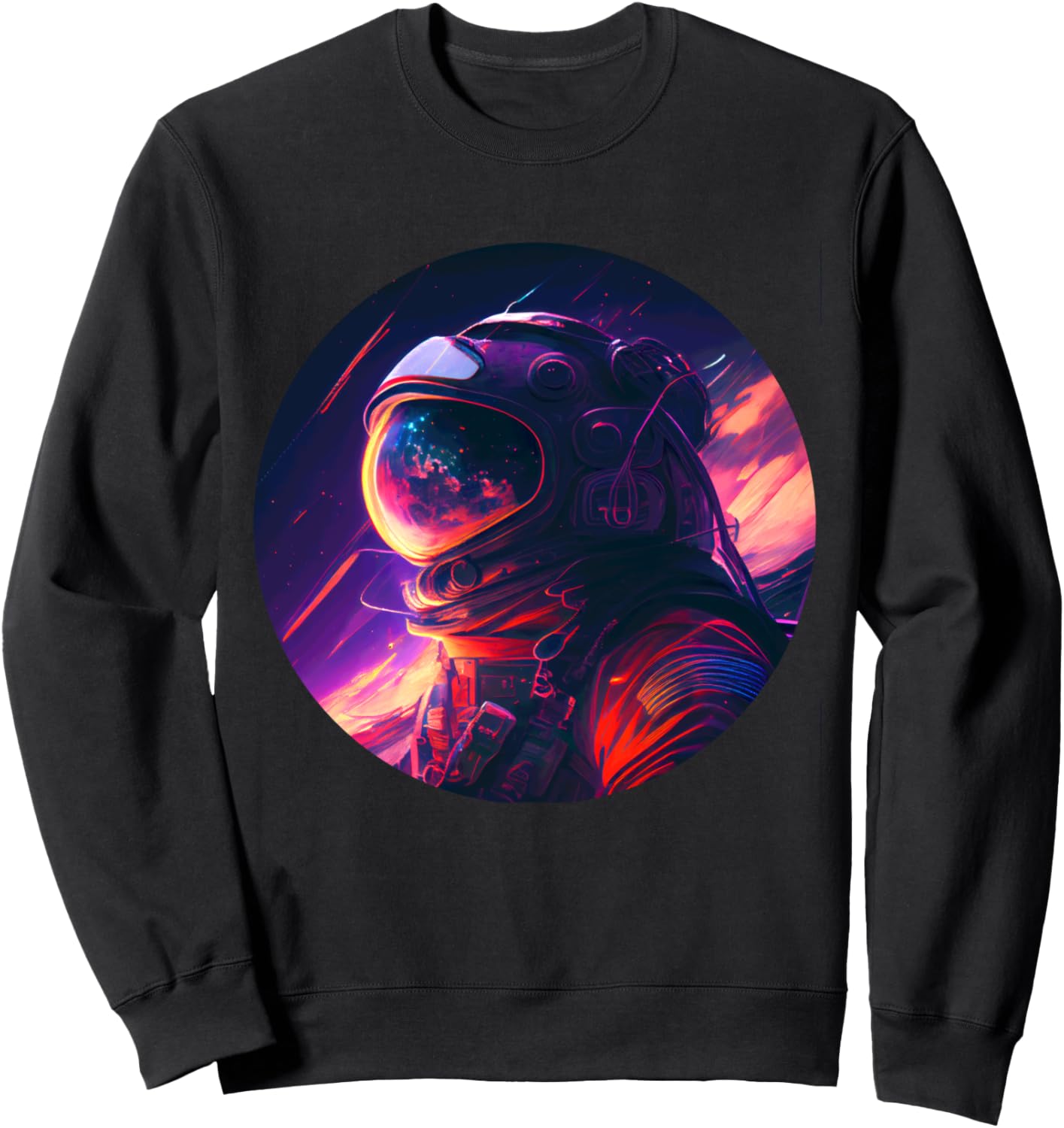 

Яркая толстовка «Путешествие астронавта в космос» Cosmic Exploration Galactic Adventure, черный