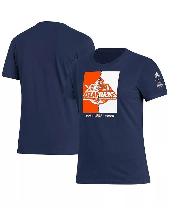 

Женская темно-синяя футболка New York Islanders Reverse Retro 2.0 Playmaker Adidas