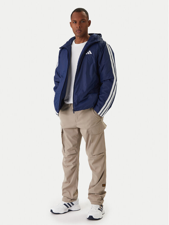 Зимняя куртка regular fit Essentials Climawarm 3-Stripes JM4040 Adidas, синий — фото 2