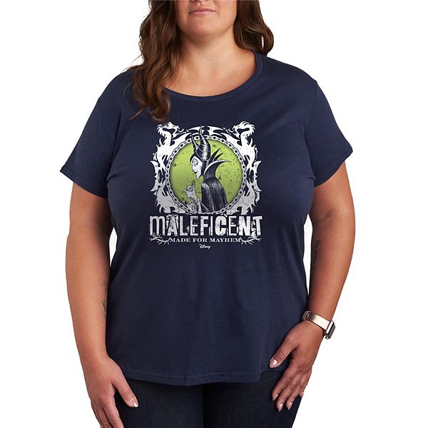 

Plus size футболка с графикой Maleficent Made for Mayhem Punk Disney, Navy, Синий, Plus size футболка с графикой Maleficent Made for Mayhem Punk Disney, Navy