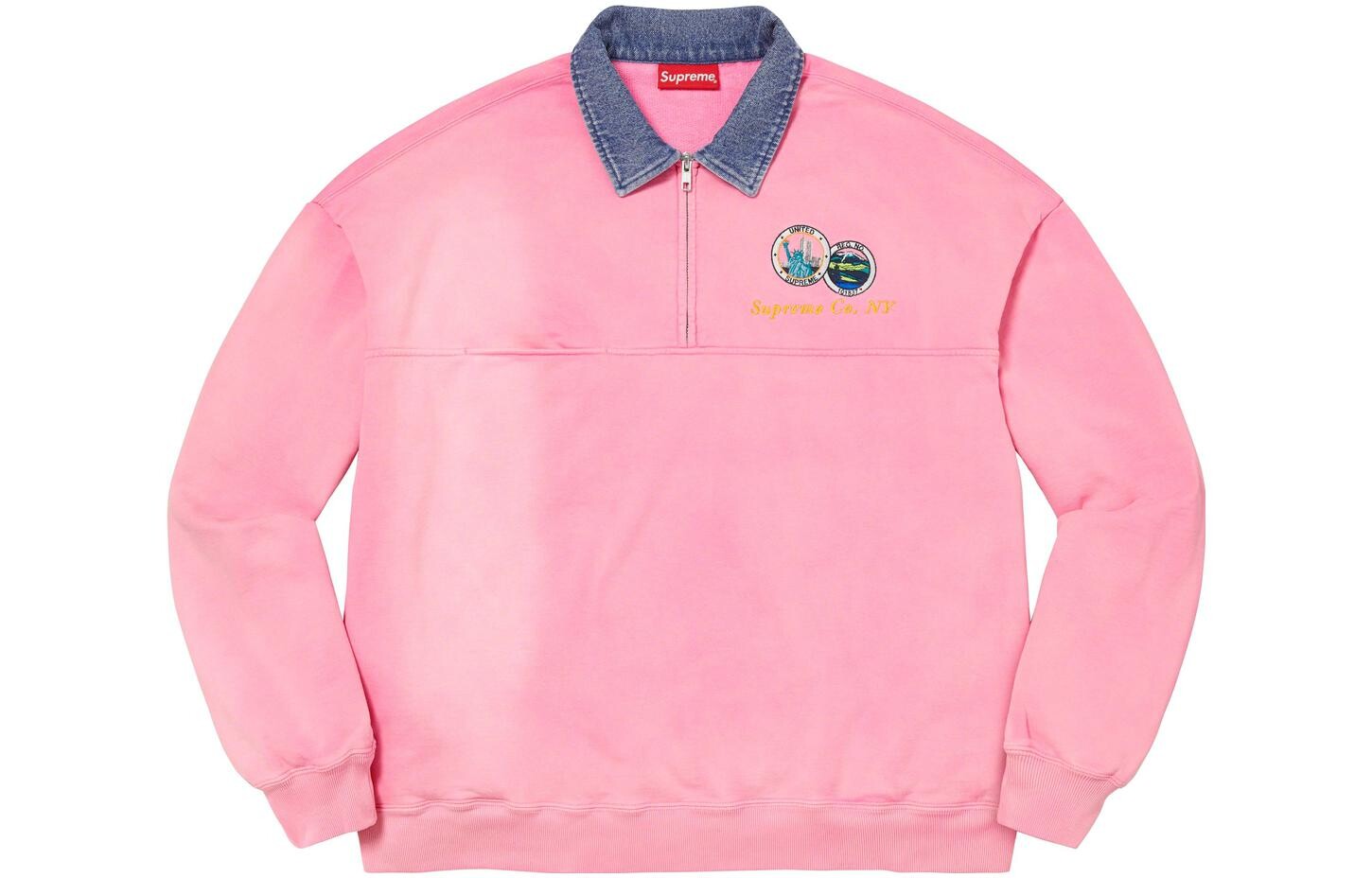 

Толстовка Supreme Denim Collar, черный
