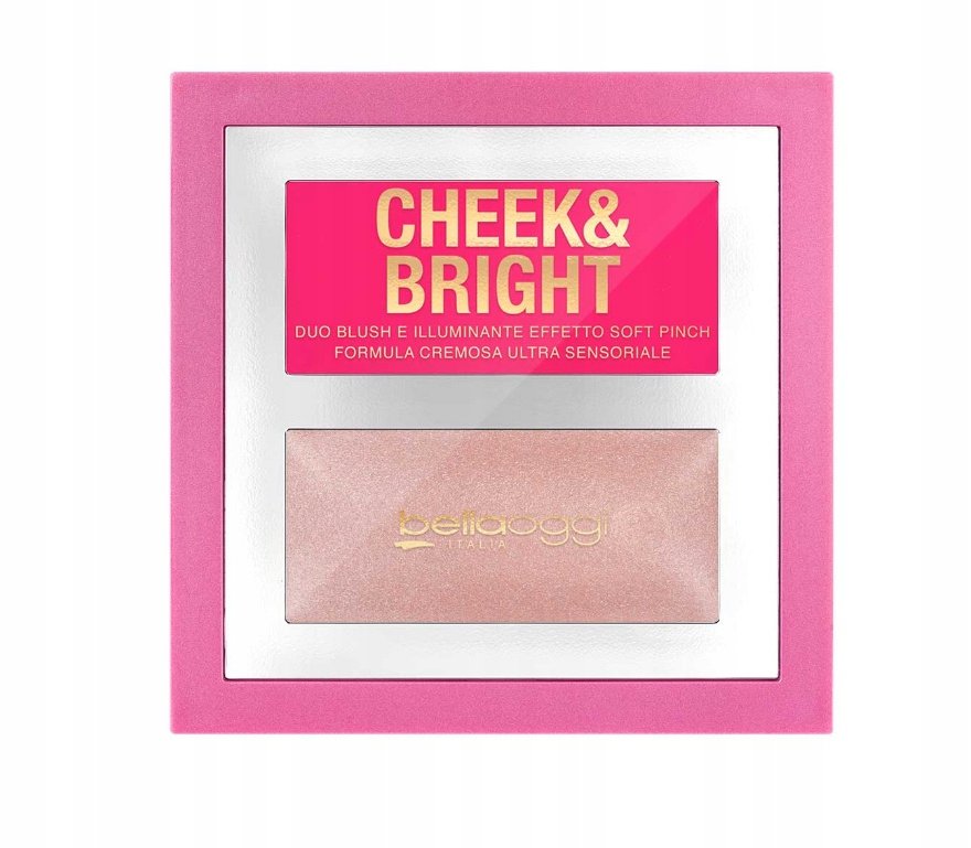 

Палитра кремовых румян BELLAOGGI CHEEK AND BRIGHT № 002 Cheeky Pink