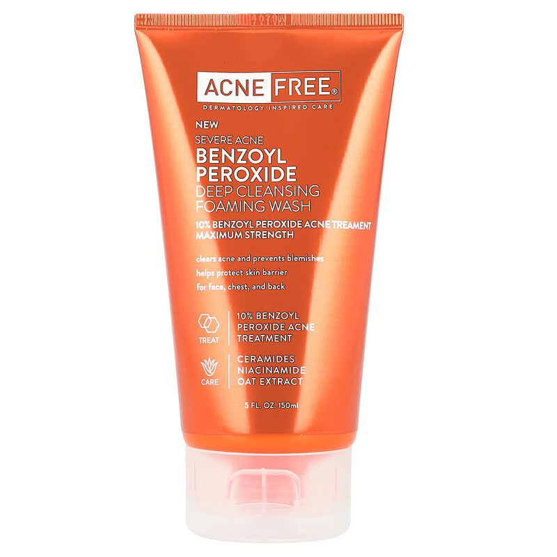 

ACNE FREE, Severe Acne, глубоко очищающая пенка для умывания, максимальная эффективность, 150 мл (5 жидк. Унций)