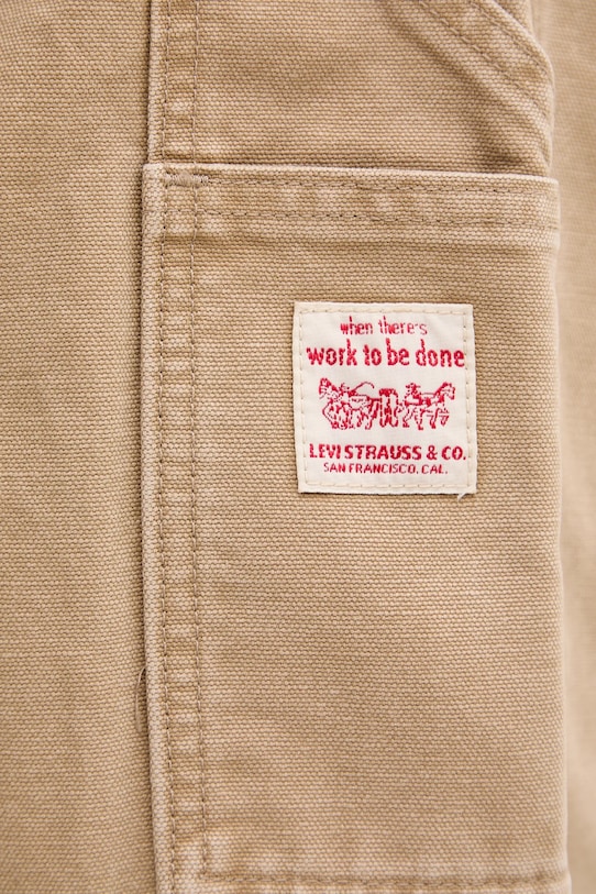 Свободные эластичные брюки CARPENTER из хлопка Levi'S, бежевый — фото 4