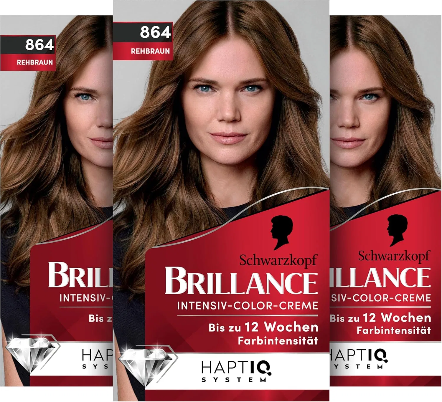 Стойкая крем-краска для волос «Brillance 864 Rehbraun» от Schwarzkopf Brillance