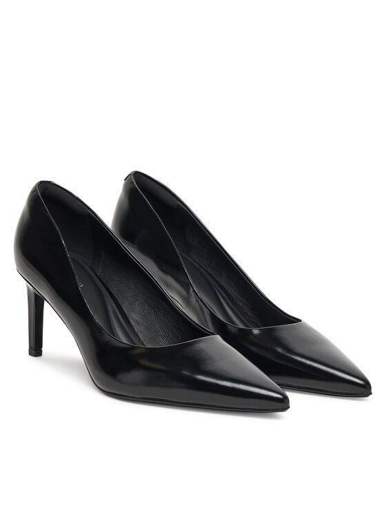 Туфли на высоком каблуке Ess Stiletto 70 Shiny Lth HW0HW02828 Calvin Klein, чёрный — фото 2