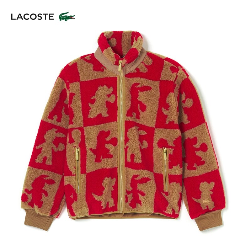 

Свитер женский Lacoste на молнии, красный