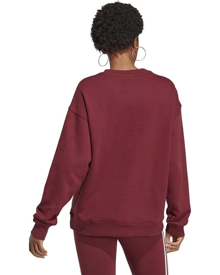 

Толстовка Adidas Trefoil Crew Sweatshirt, цвет Shadow Red
