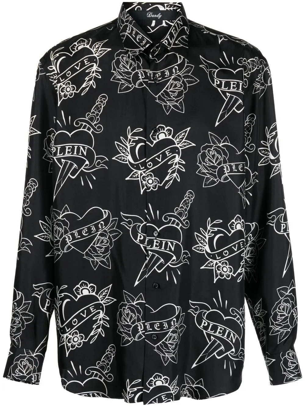 

Рубашка с логотипом Philipp Plein, черный