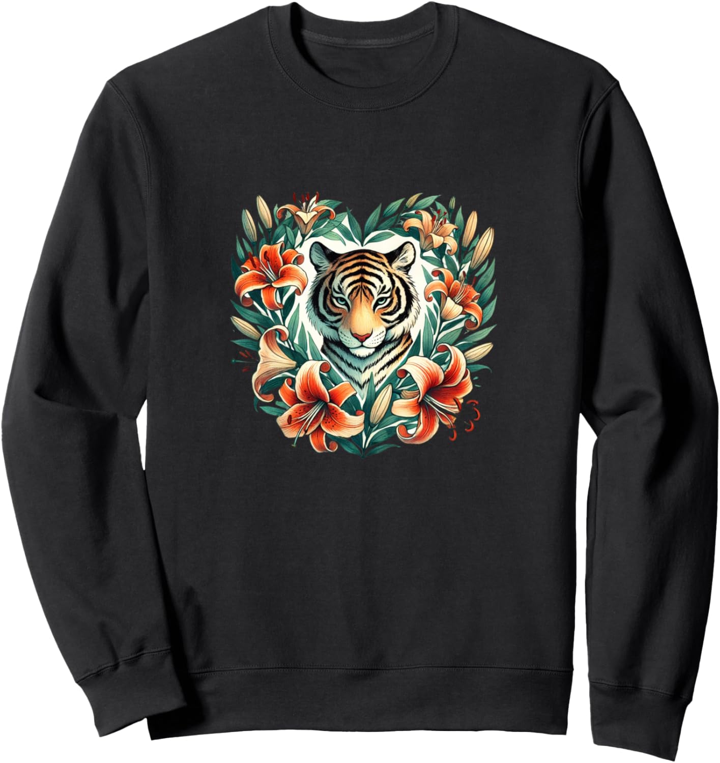 

Толстовка с изображением тигра и тигровой лилии, черная Tigers Tiger Lily Bubb, Черный, Толстовка с изображением тигра и тигровой лилии, черная Tigers Tiger Lily Bubb
