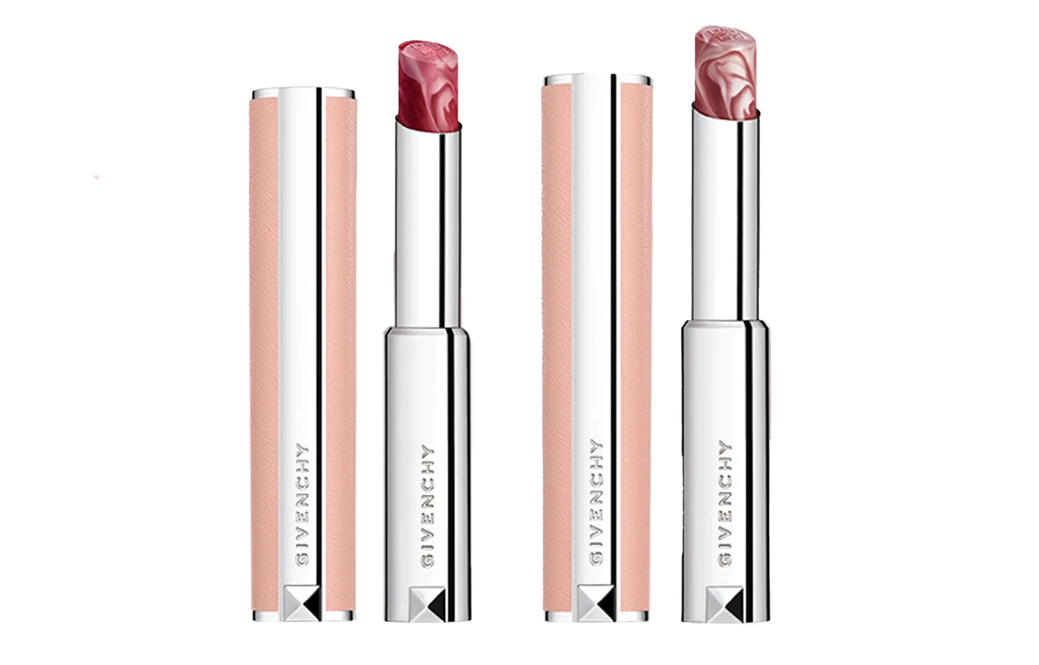 Givenchy Набор премиальных бальзамов для губ Sweet Lip Balm с увлажняющим кремом, легко растушевывается, 2.8г*2, Two-Piece Set: Lipstick #37 Cherry Jelly 2.8g+Lipstick #N117 Black Tea Latte 2.8g