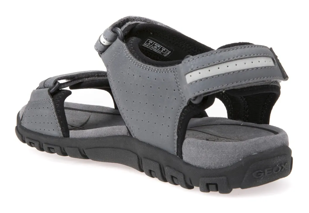 Сандалии Geox "UOMO SANDAL STRADA", летняя обувь, обувь на липучке, уличные сандалии, в треккинговом стиле, серый — фото 4