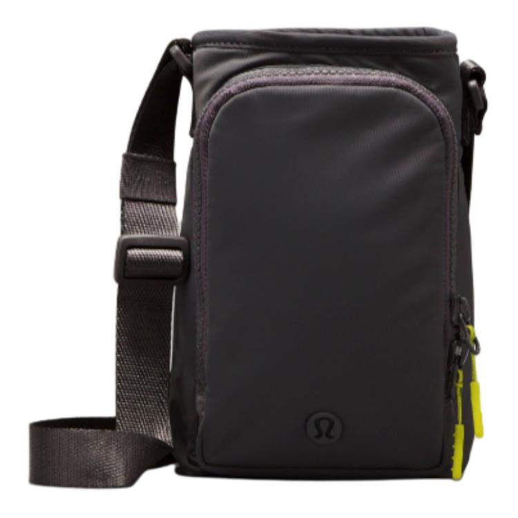 

Водонепроницаемая тканевая сумка через плечо, кроссбоди унисекс smoke gray Lululemon, серый