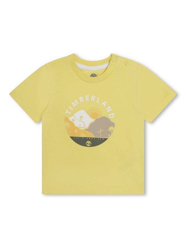 

Футболка с логотипом baby let's have fun Timberland, желтый