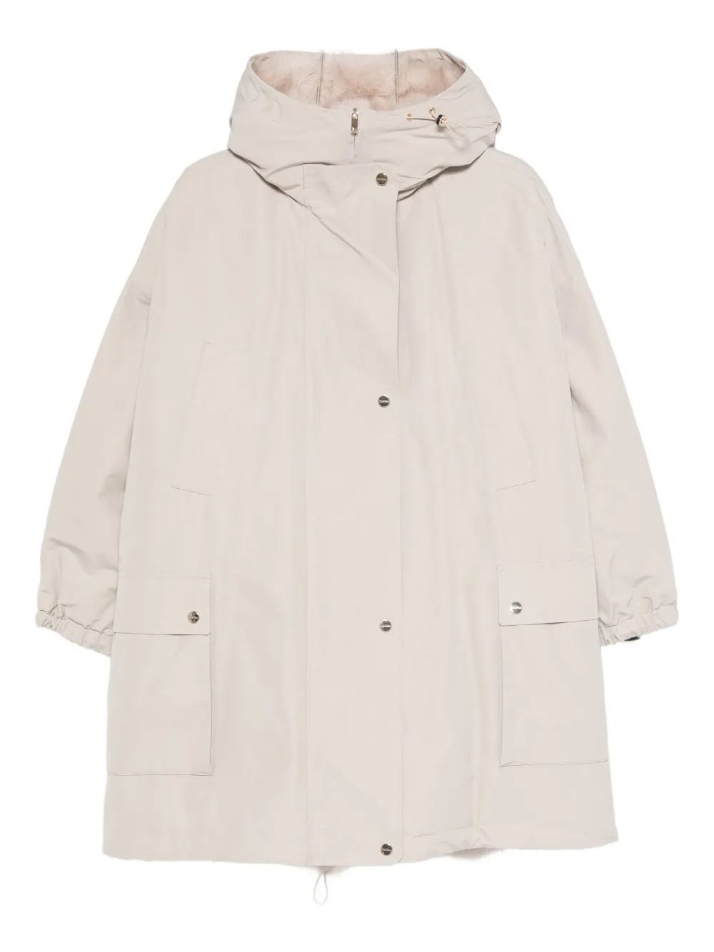 

Пальто с капюшоном и накладными карманами Studio Max Mara, нейтральный