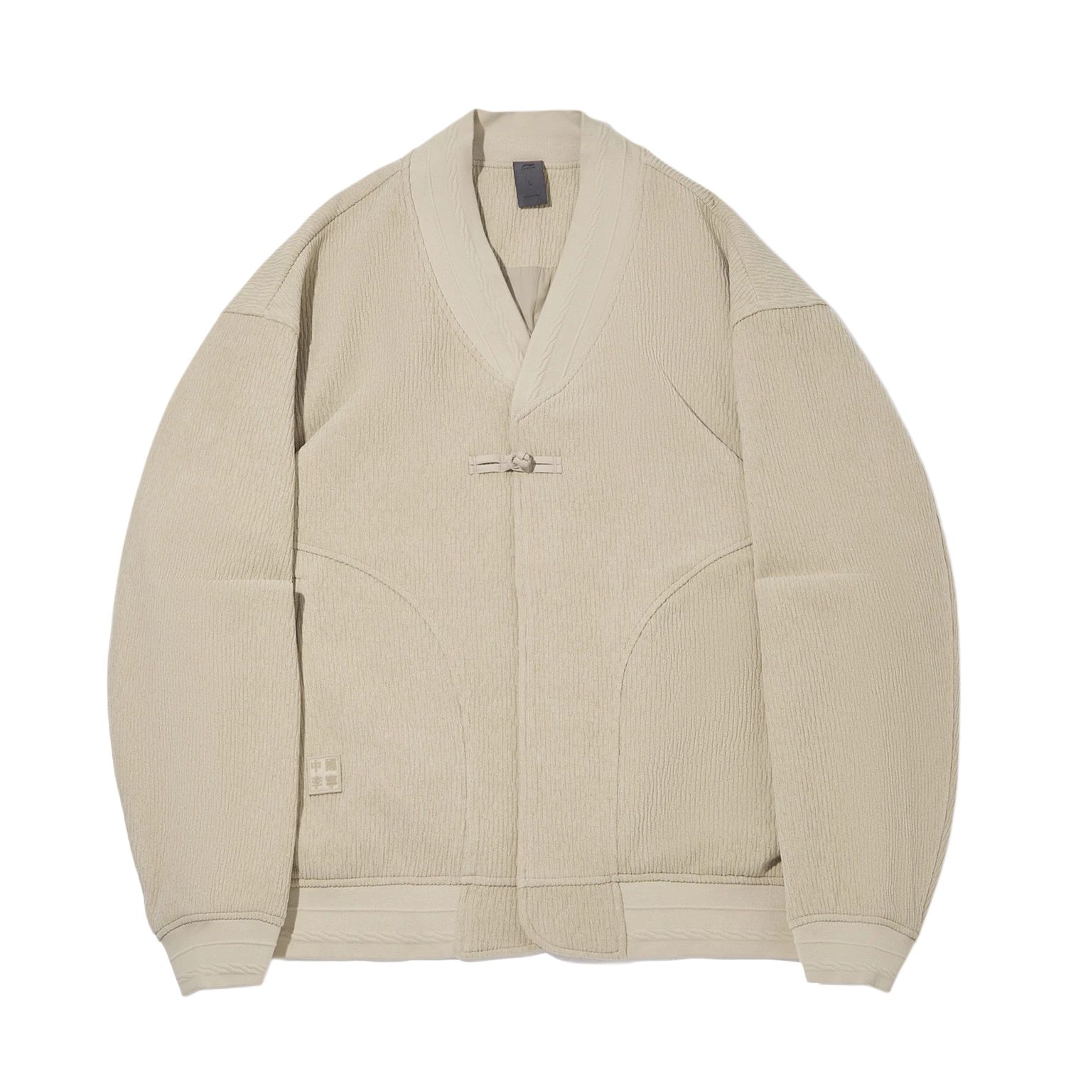 

Li Ning Свитшот мужской Mole Umber с бейсбольным воротником, умеренный кардиган Li-Ning, mole коричневый