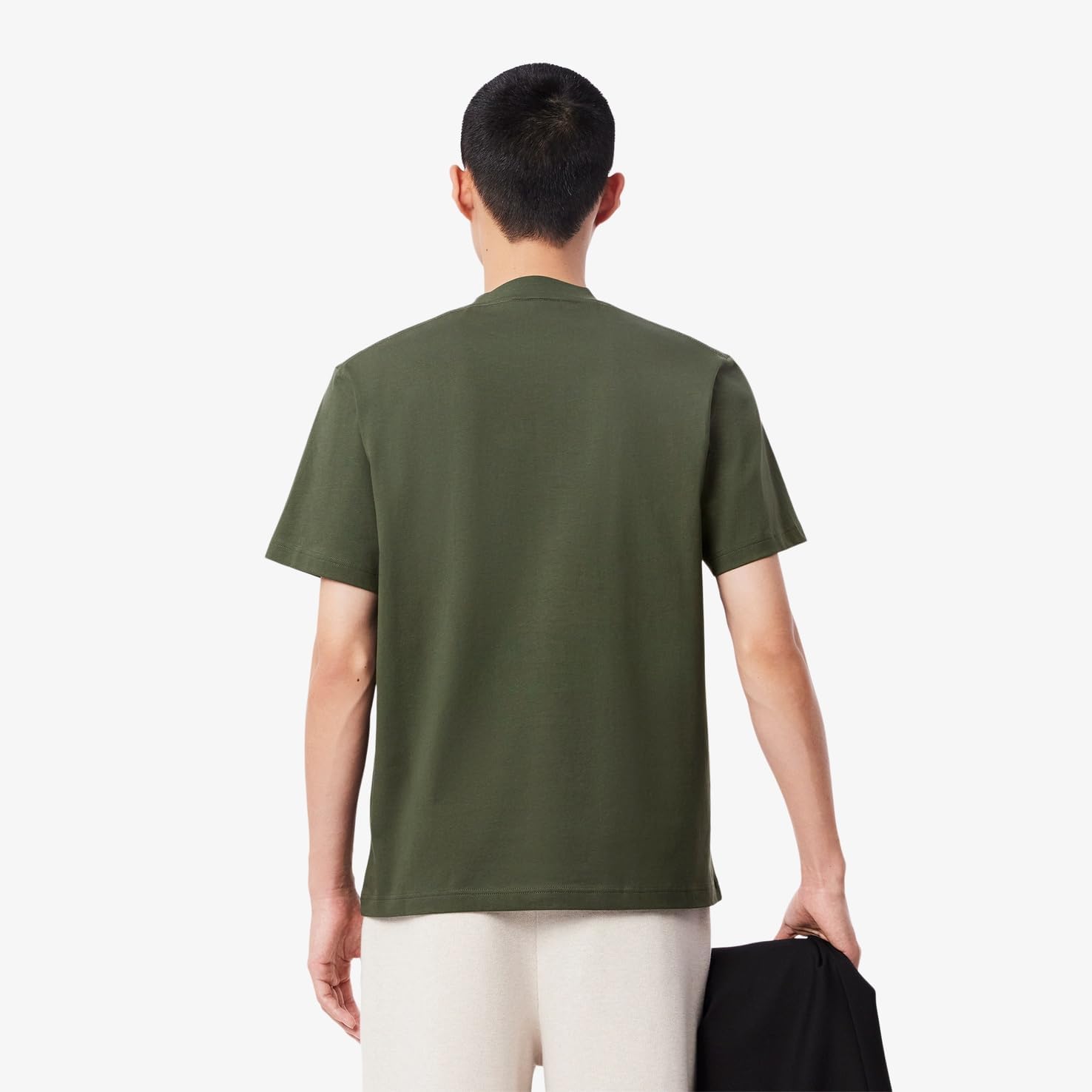 

Мужская футболка Lacoste с логотипом Laurel Circle, темно-зеленый