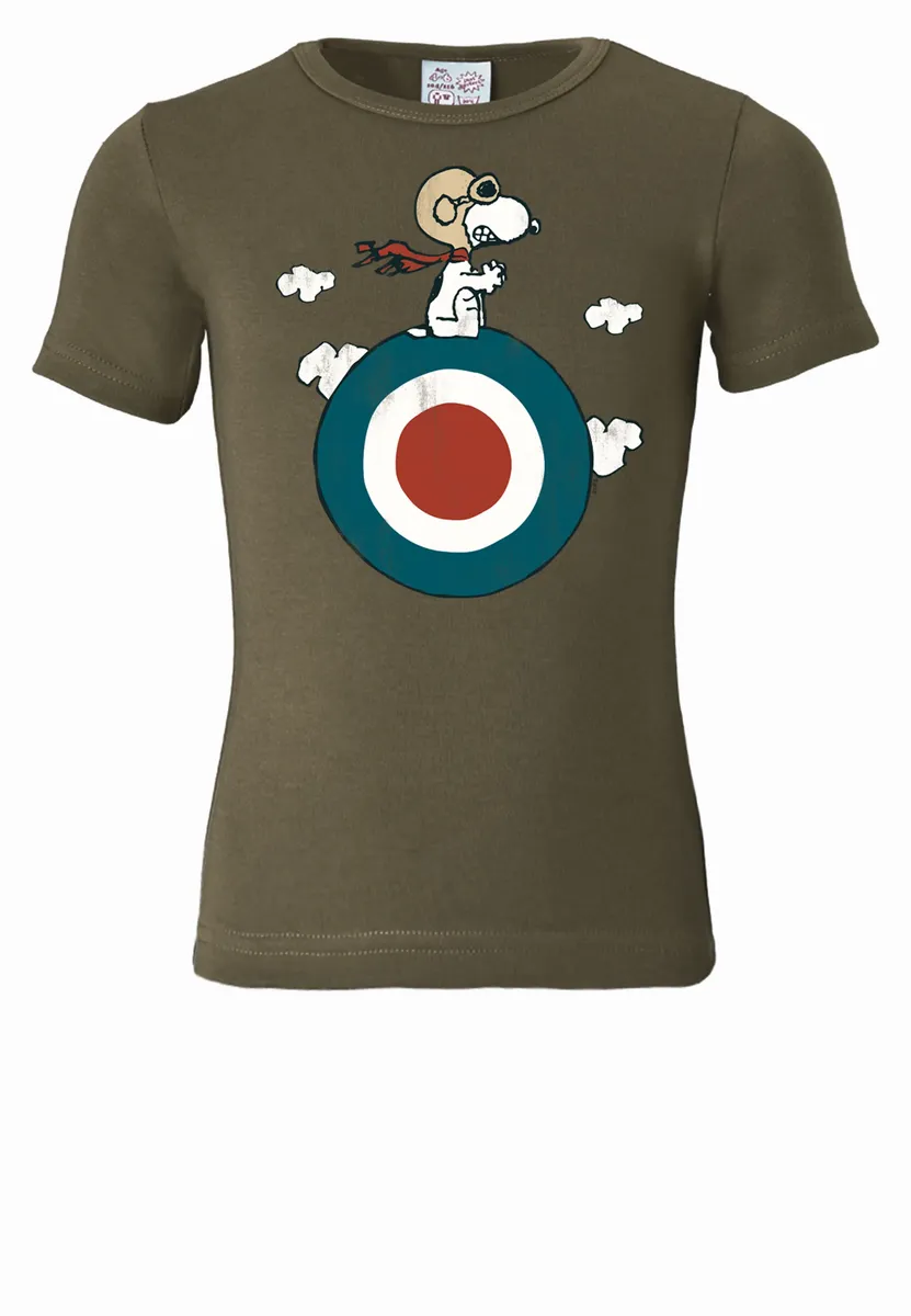 

Футболка Logoshirt "Snoopy - Target" с лицензионным оригинальным дизайном, зеленый