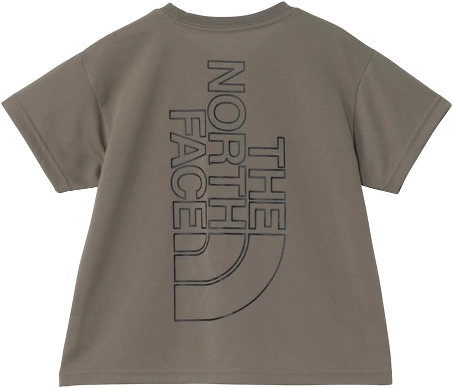 

Детская футболка с коротким рукавом The North Face, модель Big Root Tee, оригинальный логотип, свободный крой, серый