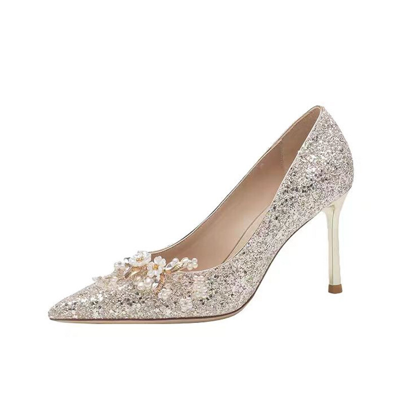 Туфли женские на высоком каблуке Imono, цвет Champagne 8cm
