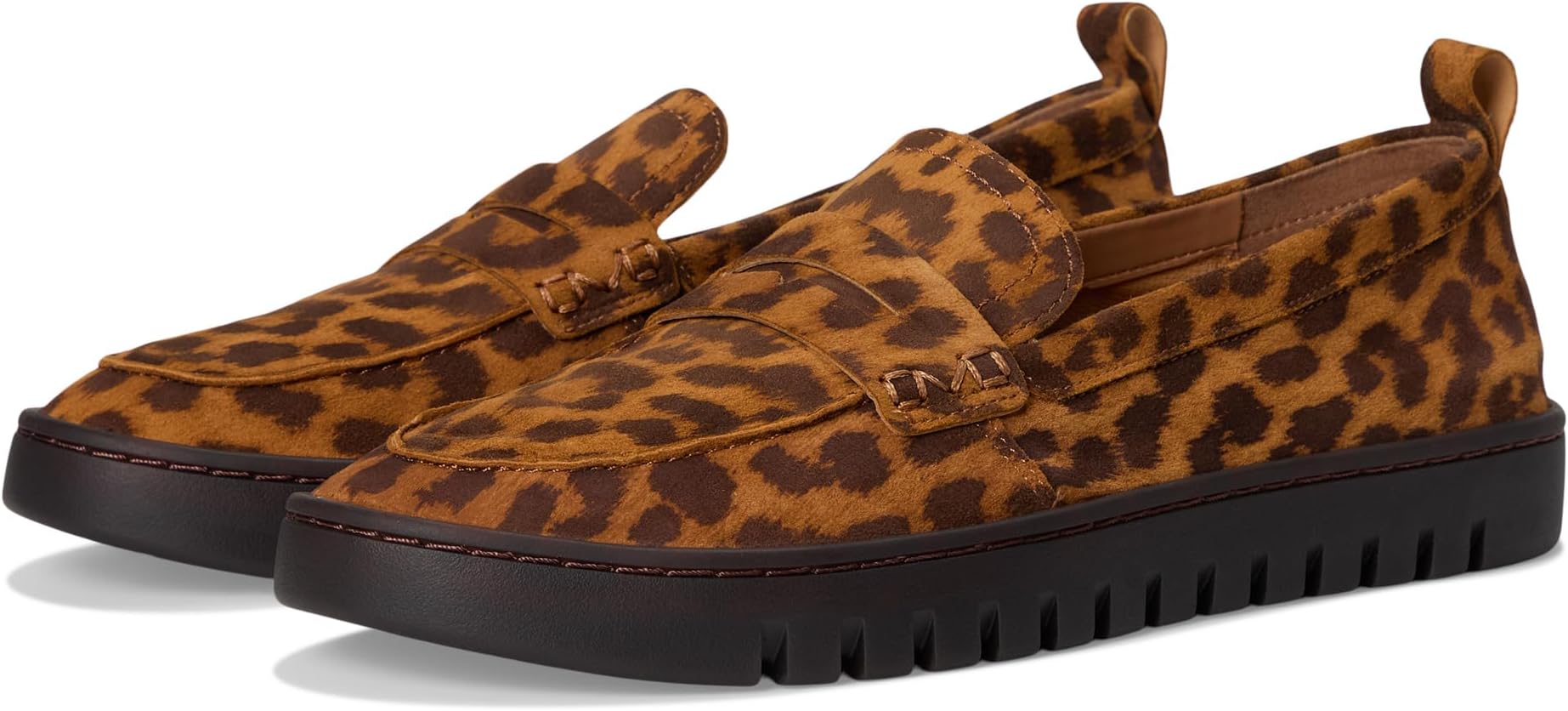 Лоферы VIONIC Uptown Loafer/Moc Shoes, цвет Tan Leopard Suede Leather