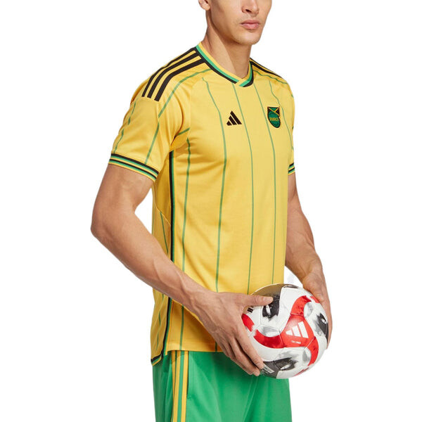 Футболка Ямайка 23 домашняя майка Adidas, золотой — фото 3