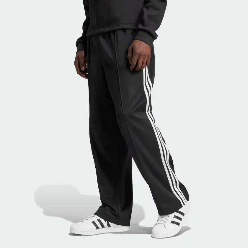 Спортивные брюки с логотипом и тремя полосками Adidas, черный — фото 2