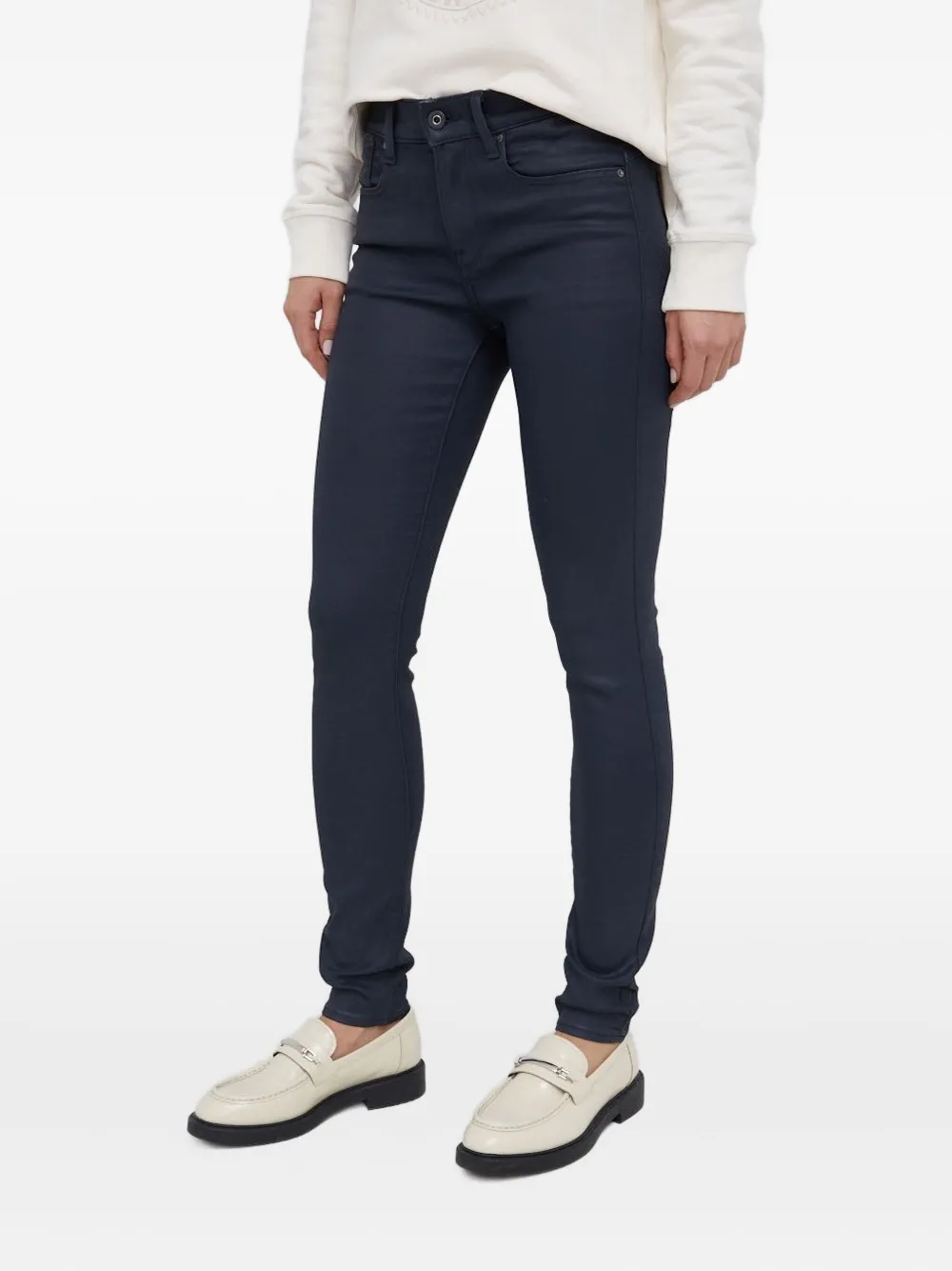 

Узкие брюки с нашивкой-логотипом G-Star RAW, синий