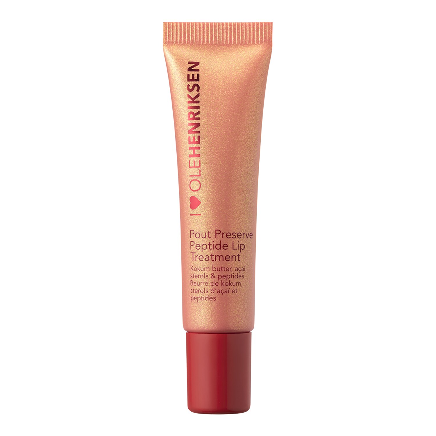 

Увлажняющий антивозрастной уход за губами Pout Preserve Lip Treatment Olehenriksen, LIP CARE STRAWBERRY SORBET GLIMMER