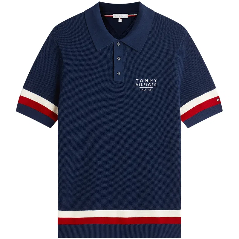 Джемпер с отложным воротником Tommy Hilfiger темно-синий