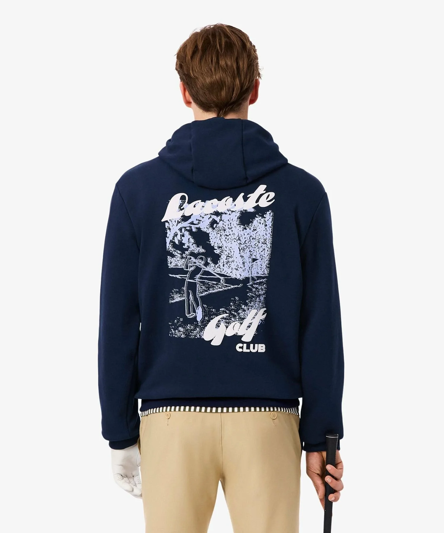 Худи с принтом игрока на спине LACOSTE, Navy