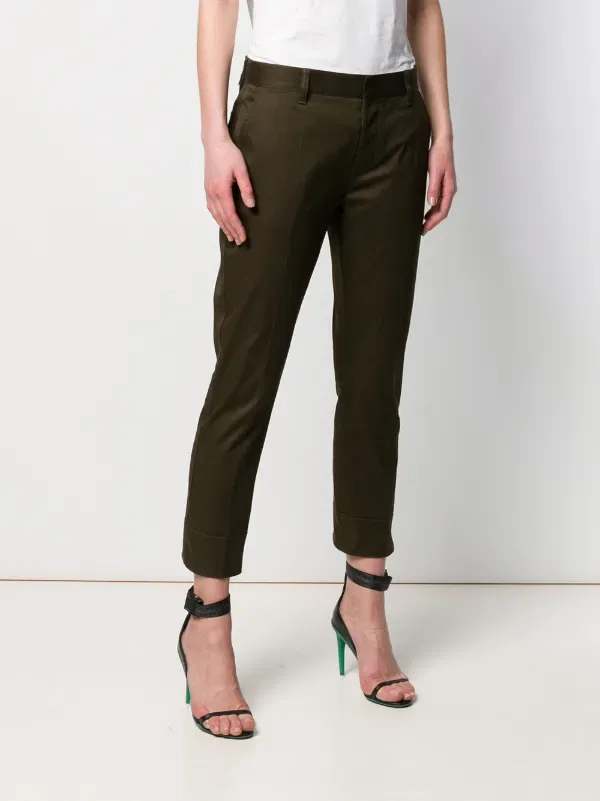 Классические брюки классического кроя Dsquared2, зеленый — фото 3