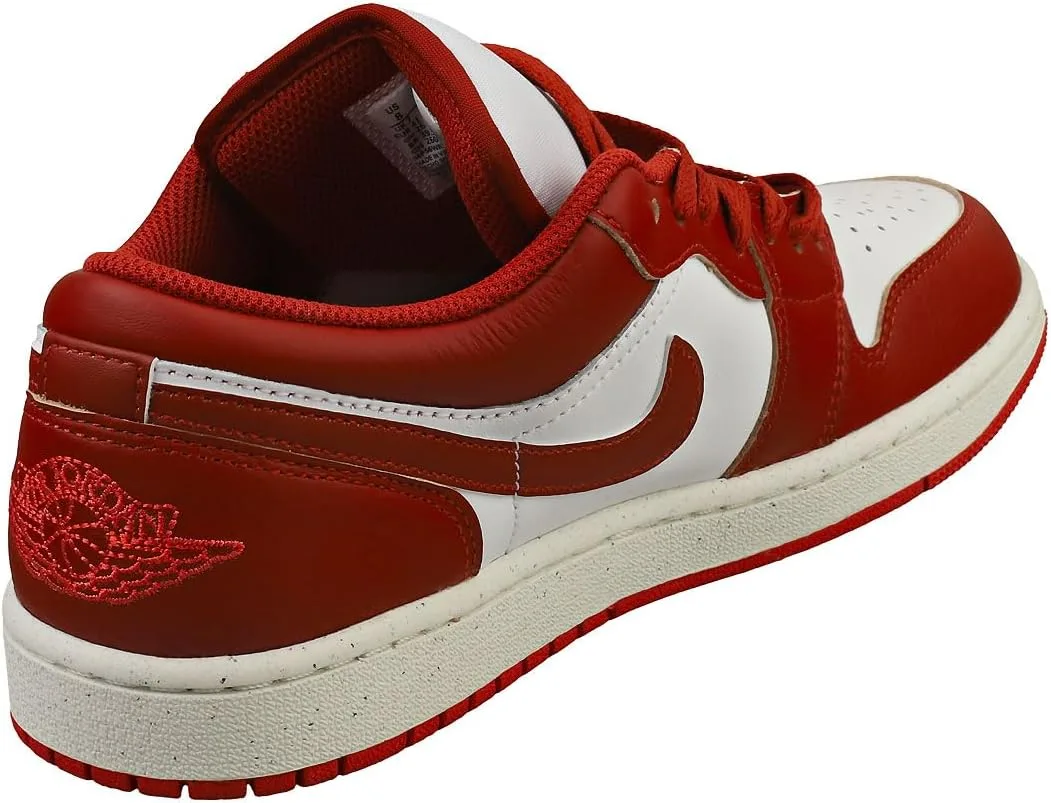 Мужские баскетбольные кроссовки Nike Air Jordan 1 Low, белый/красный — фото 2