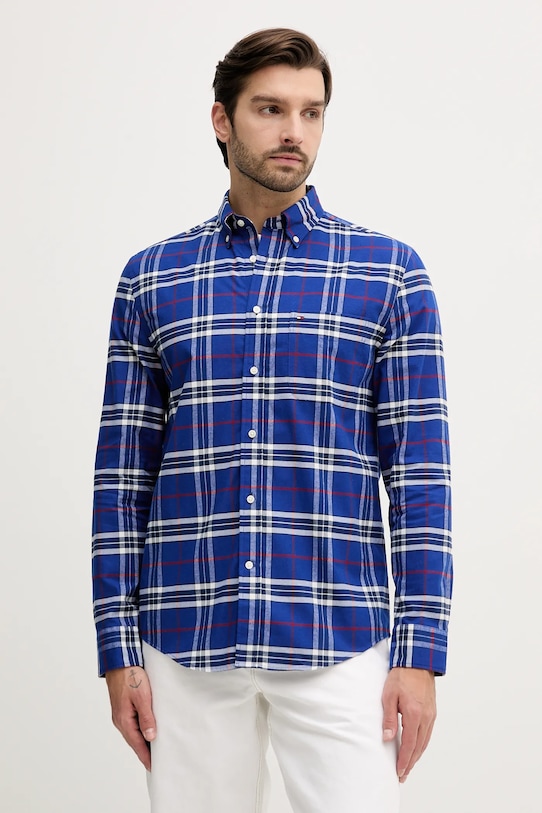 

Хлопковая рубашка Tommy Hilfiger, синий