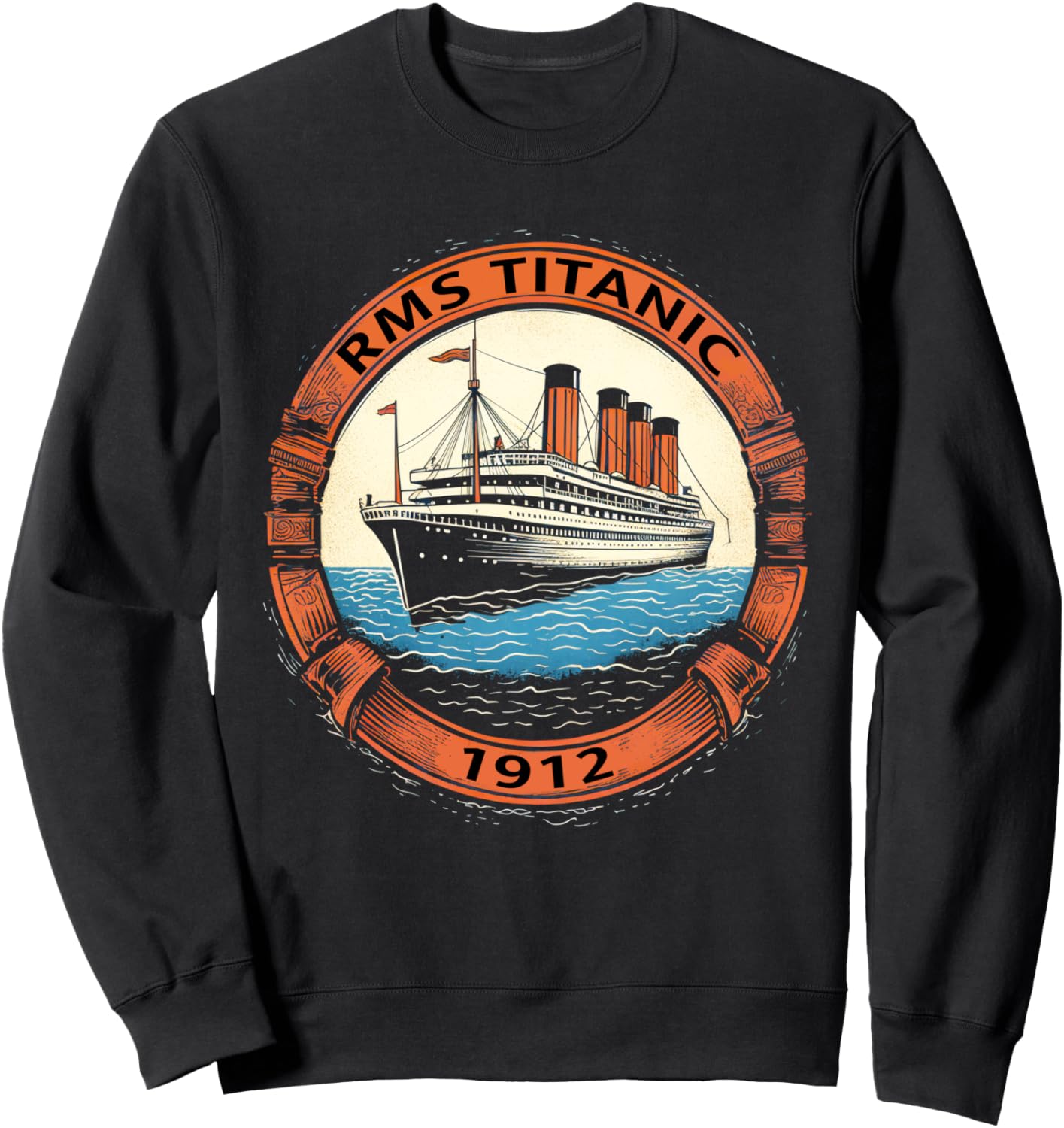 

Толстовка с символикой «Титаника» The Titanic Fan Club Gifts Nautical Memorabilia, черный