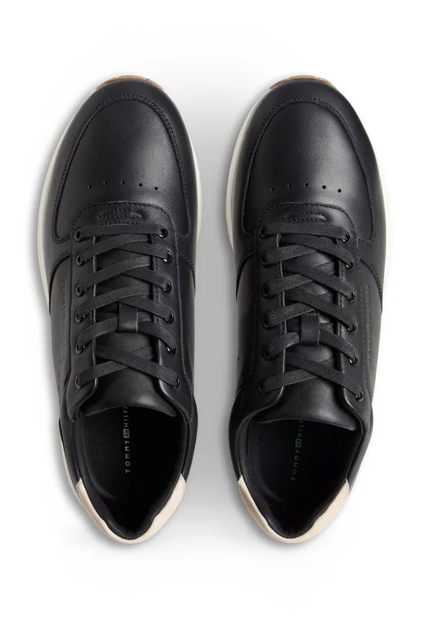 Кроссовки с тисненым кожаным верхом и тонкими шипами Tommy Hilfiger, Black — фото 4