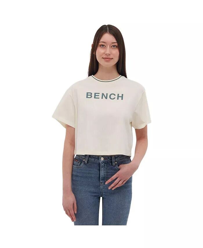 

Женская футболка с логотипом Iola на груди Bench DNA, белый