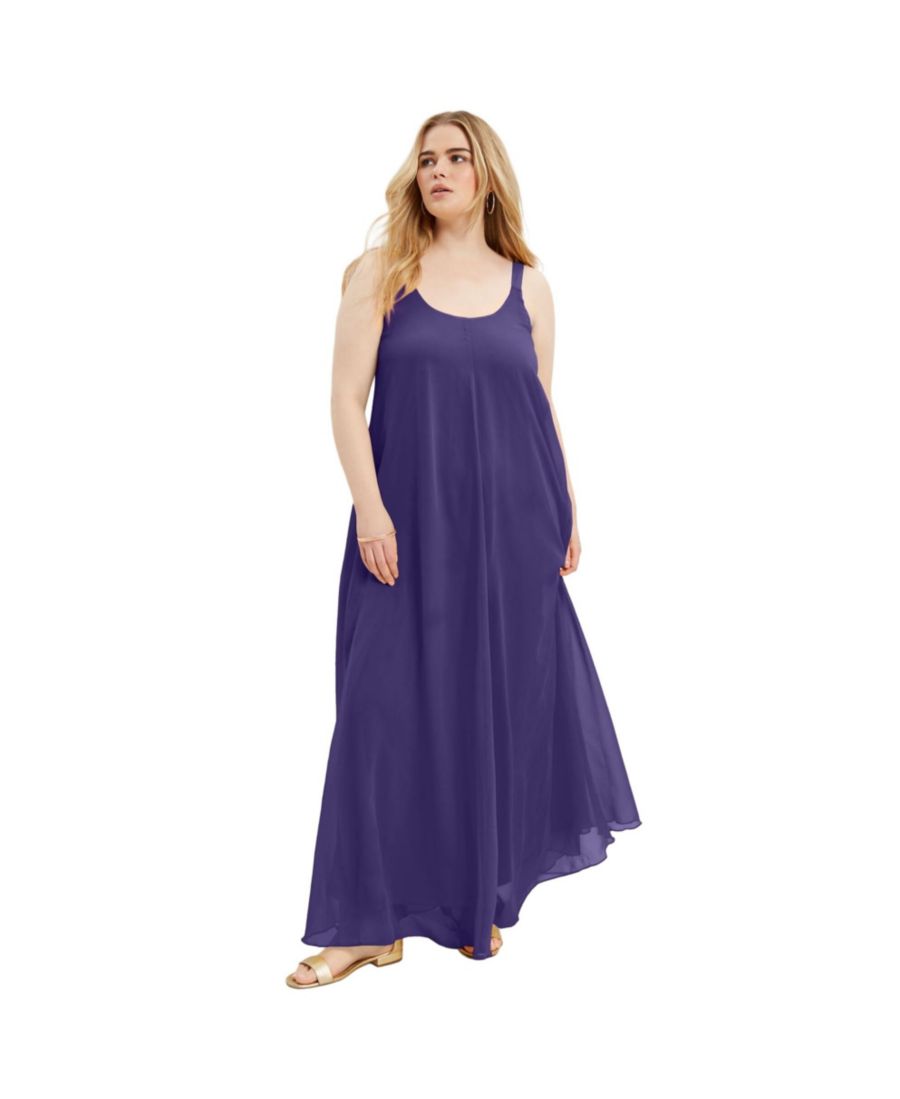 

Женское макси-платье June + Vie Swing June & Vie, Purple sapphire