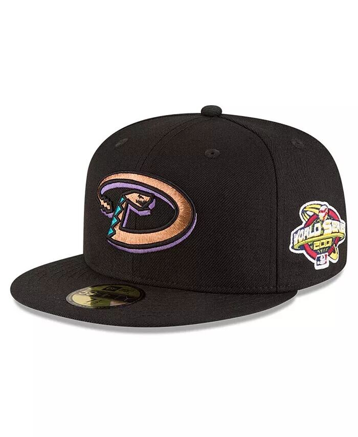 

Мужская черная приталенная шляпа Arizona Diamondbacks 2001 World Series Wool 59FIFTY New Era, черный