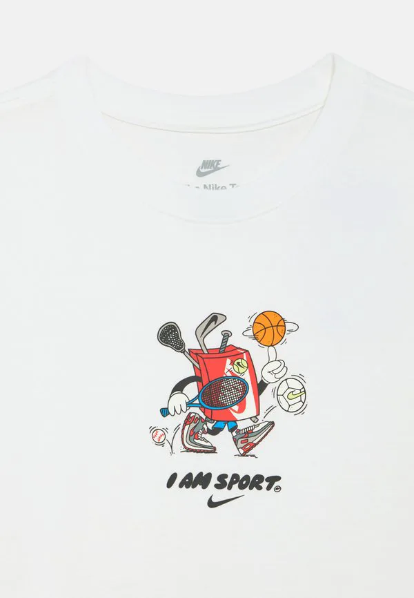 Футболка свободного кроя унисекс с принтом Nike Sportswear, White — фото 3