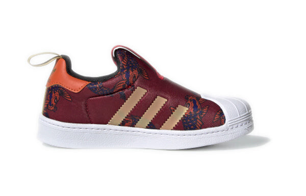Кроссовки суперзвезда 360 c Adidas, красный — фото 2