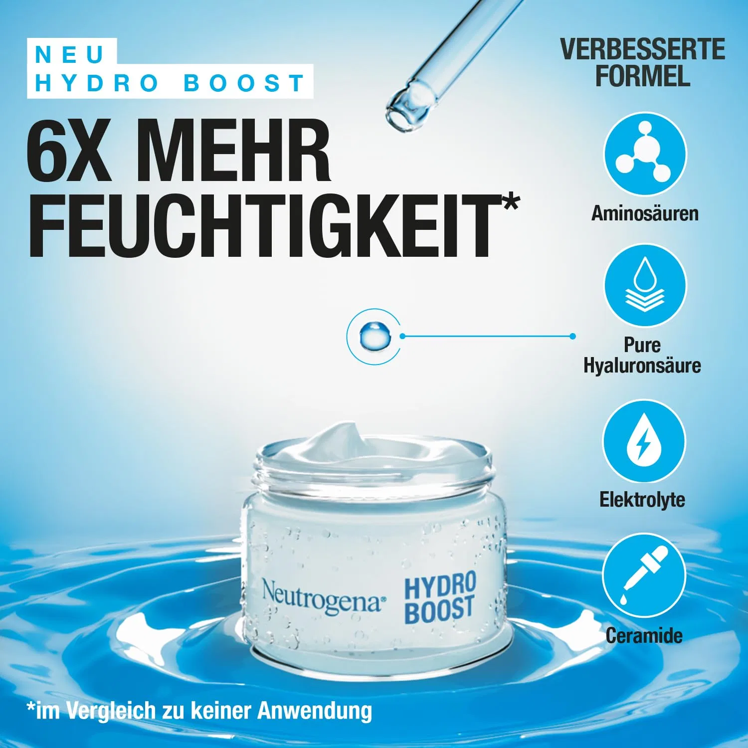 Сыворотка Neutrogena — Hydro Boost Aqua Cream для сухой кожи — фото 4