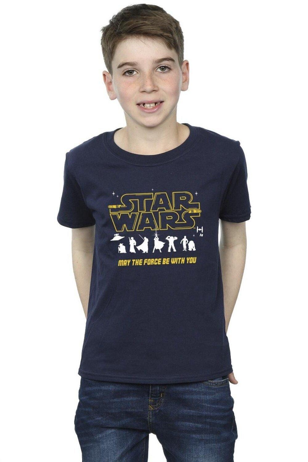 

Футболка «Силуэты Форс» Star Wars, темно-синий