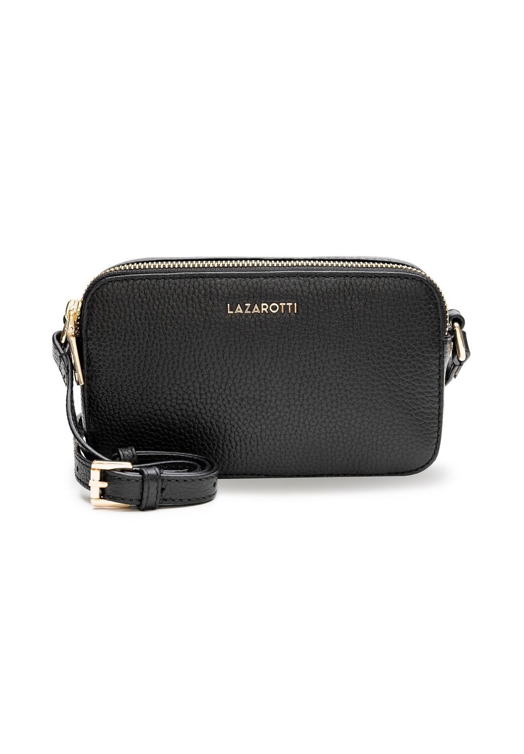 

Сумка через плечо Bologna Leather 18 см LAZAROTTI, черный