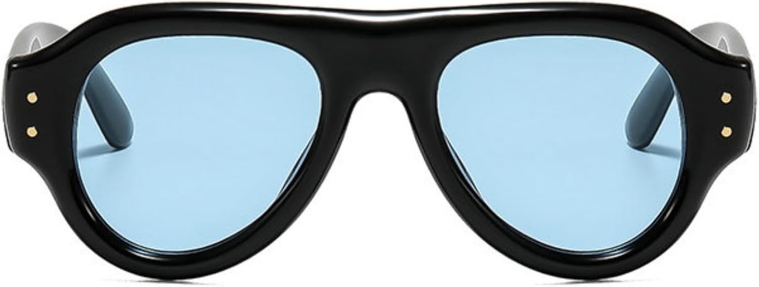 

Солнцезащитные очки Willochra Retro Big Frame Pilot для женщин с заклепками, роскошные дизайнерские трендовые мужские солнцезащитные очки для активного отдыха и вождения, защита от УФ-излучения UV400, C7