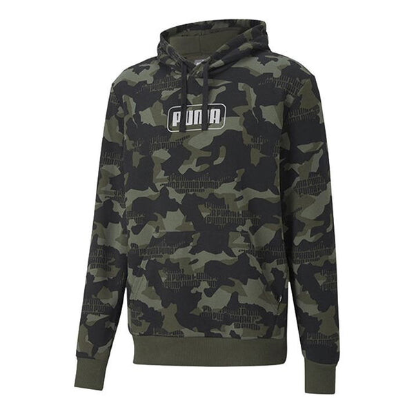 

Толстовка rebel camo aop hoodie 'black' Puma, черный