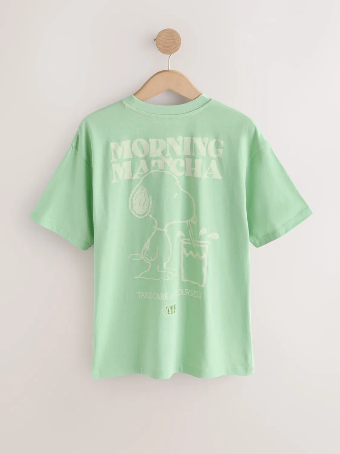 Футболка 'Snoopy' Next, Light Green — фото 2