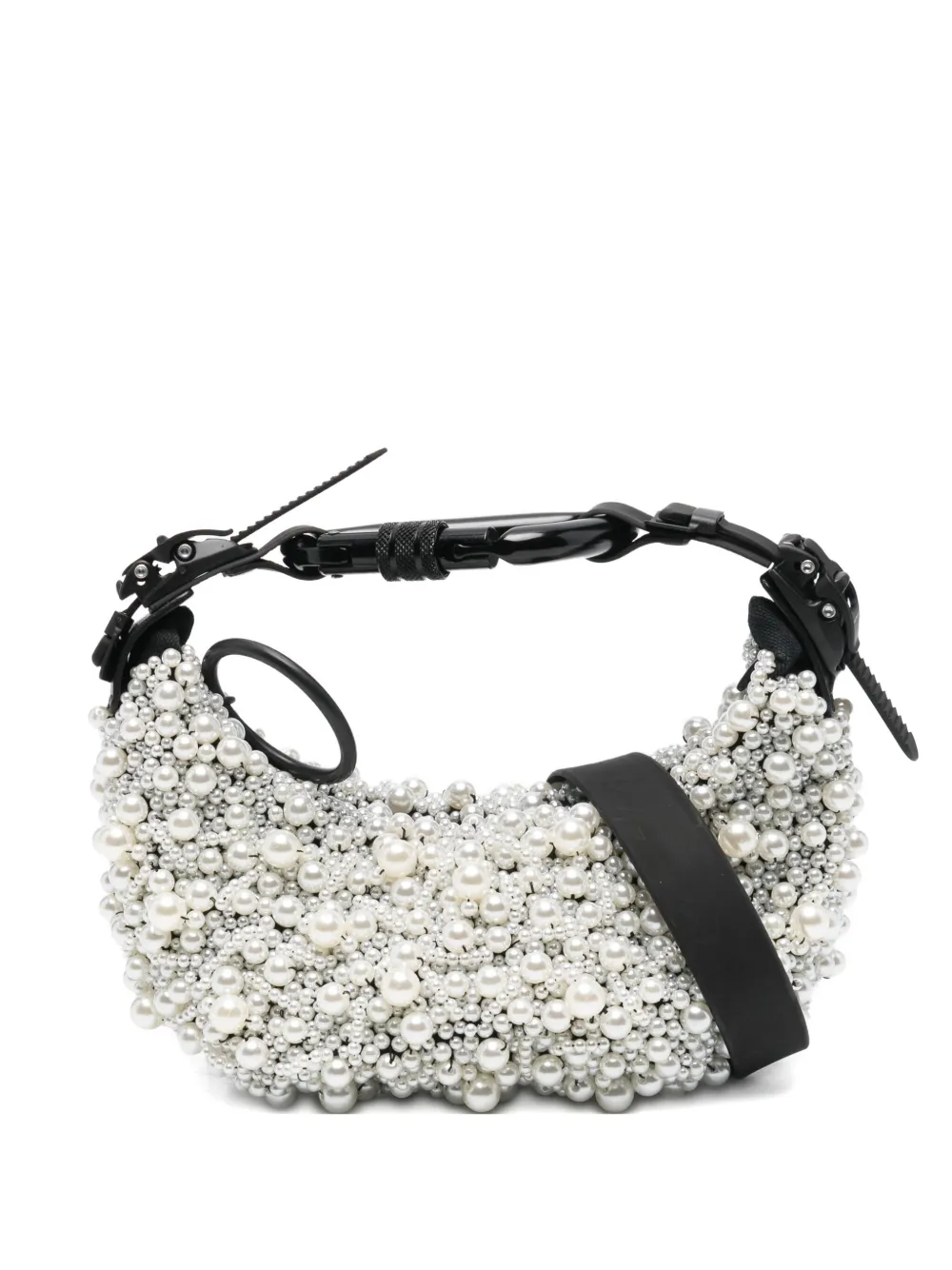 

Сумка-тоут, украшенная жемчугом Innerraum, белый