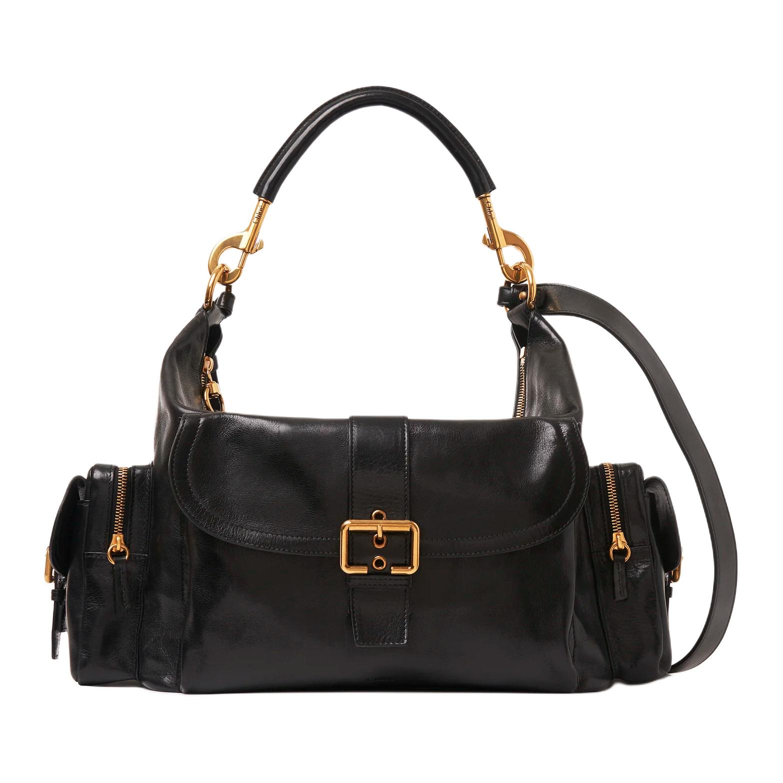 

Chloé Сумка через плечо из натуральной блестящей буйволовой кожи